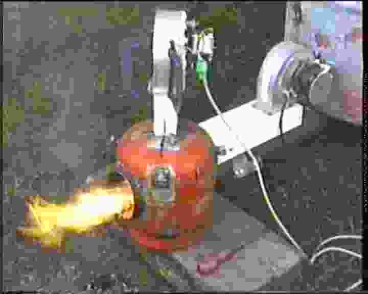Gas cylinder burner
